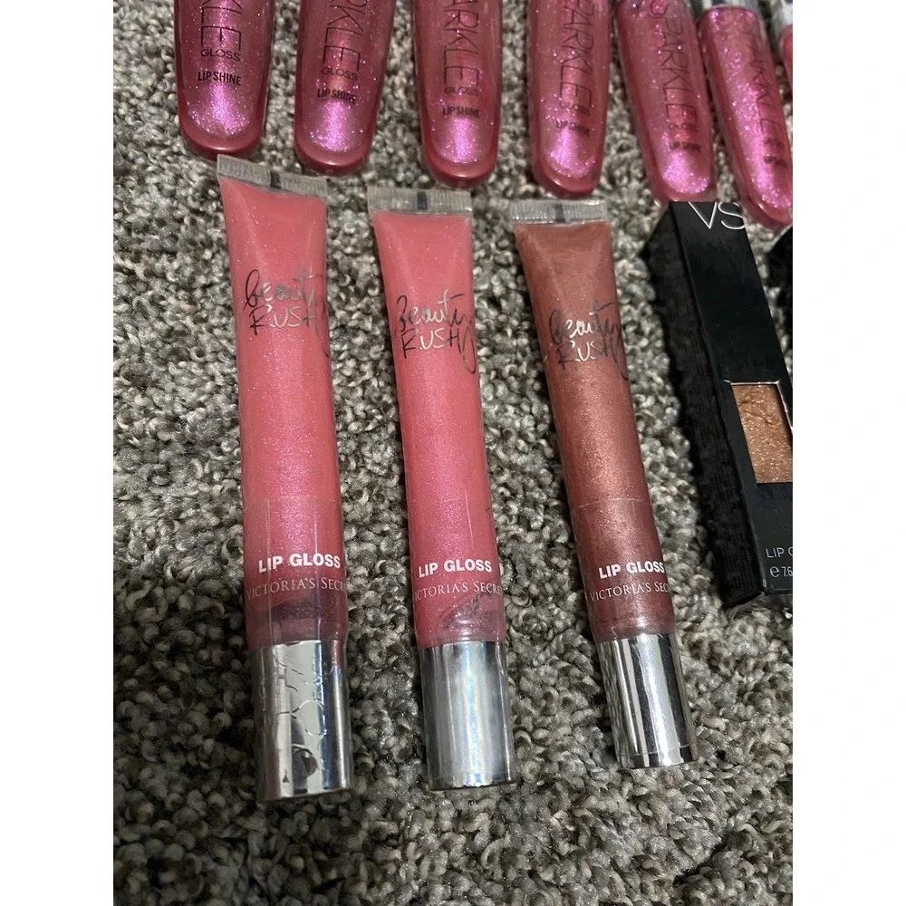 Victoria's Secret Makeup Lot, Lip Gloss Lot Of 17 Lip Colors NEW